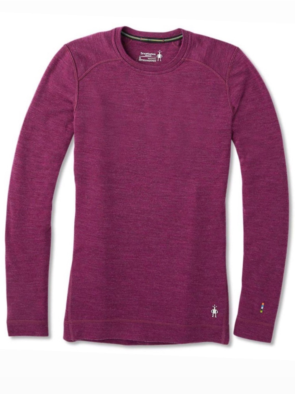 Smartwool Women's Merino Wool 250 Base Layer Long Sleeve Berry Pink Purple XS